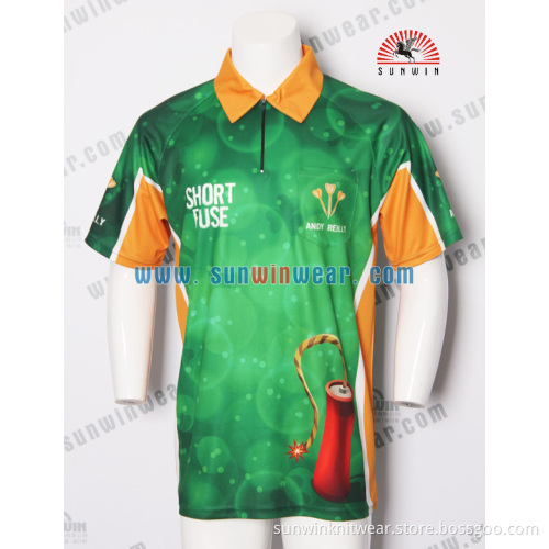 quick dry custom darts jersey / cheap polyester darts jersey sublimation